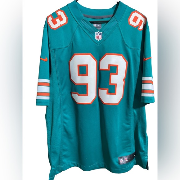 Miami Dolphins XL Stitched Jersey #93 SUH Nike NFL On Field - Picture 2 of 15